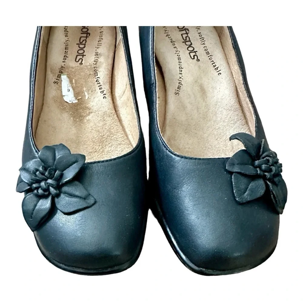 Softspots Women’s Shoes Floral Detail Black Size 5.5M